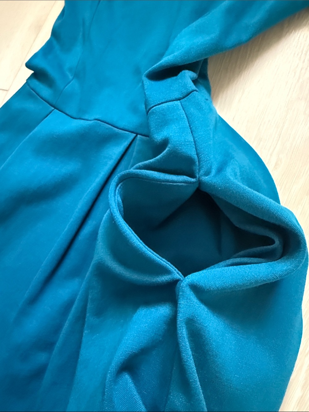 Banana Republic Teal 3/4-Sleeve Fit-and-Flare Midi Dress - Picture 9 of 11